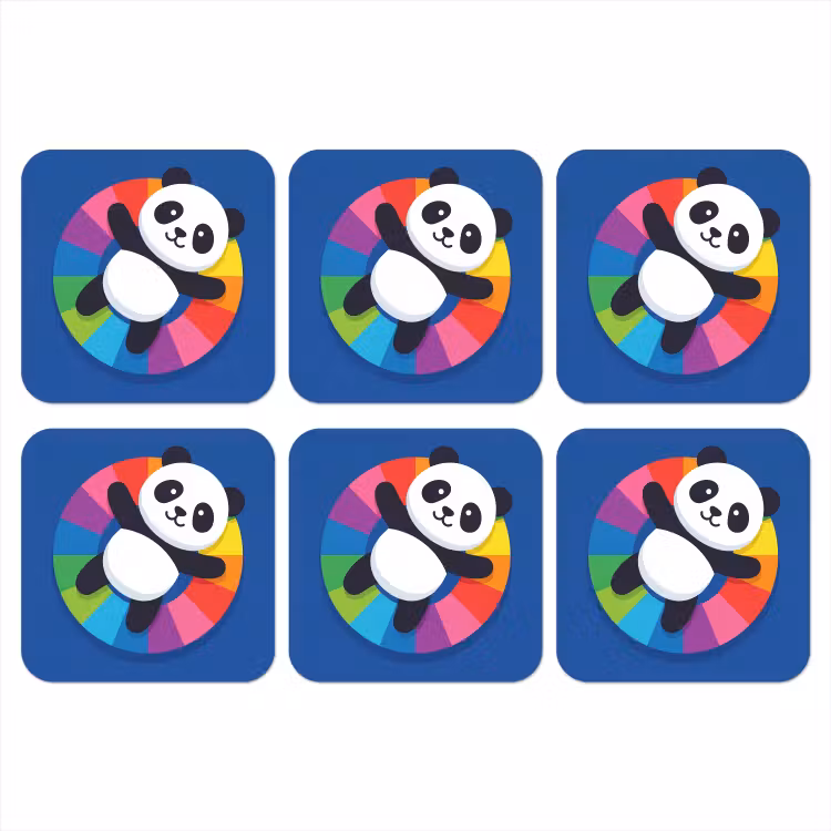 Coaster - Animals - Cartoon - Colorful - Modern - Playful — 1