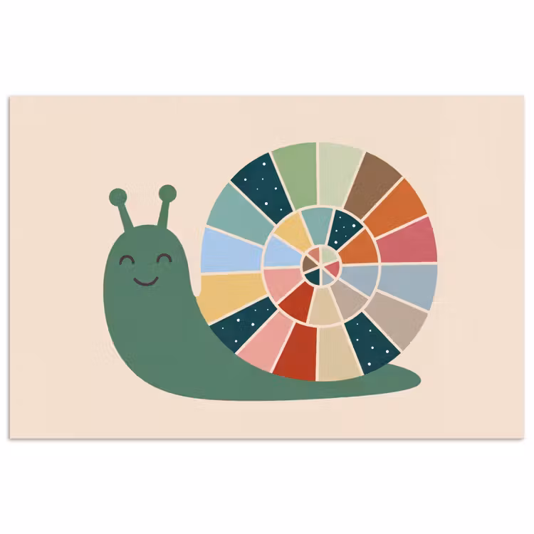 Poster - Animals - Snail - Colorful - Illustration — 1