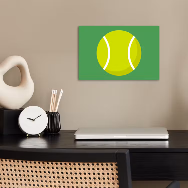 Poster - Ball - Yellow - Sports - Green - Illustration — 2