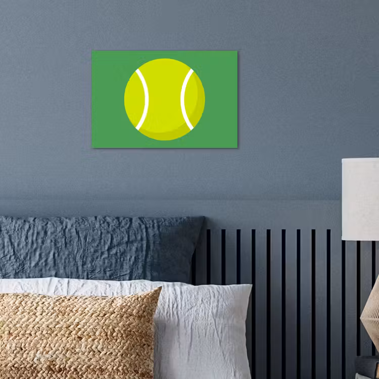 Poster - Ball - Yellow - Sports - Green - Illustration — 3