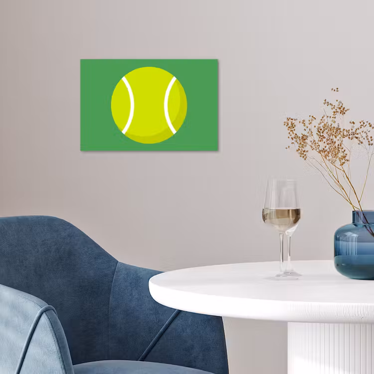 Poster - Ball - Yellow - Sports - Green - Illustration — 4