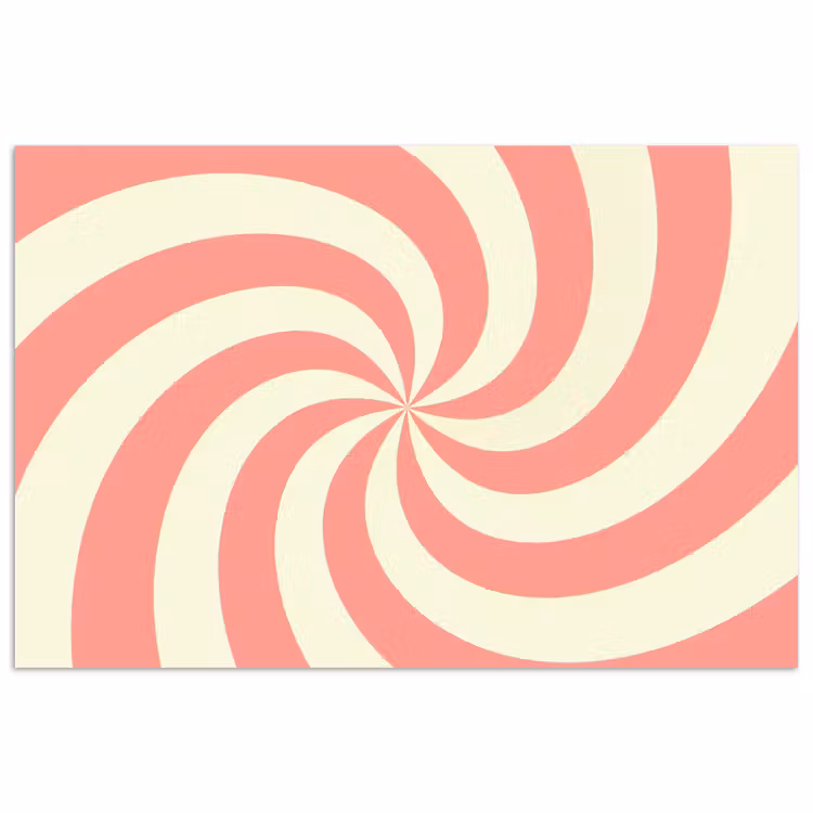 Poster - Spiral - Pattern - Abstract - Pink - Beige — 1