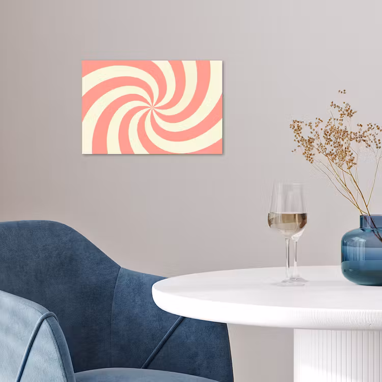 Poster - Spiral - Pattern - Abstract - Pink - Beige — 4