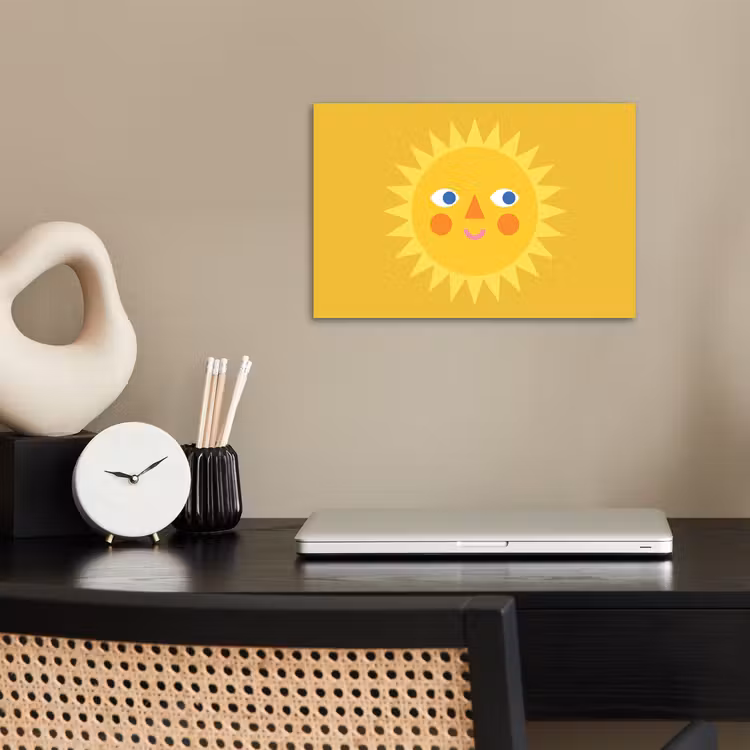 Poster - Sun - Face - Summer - Illustration - Yellow — 2