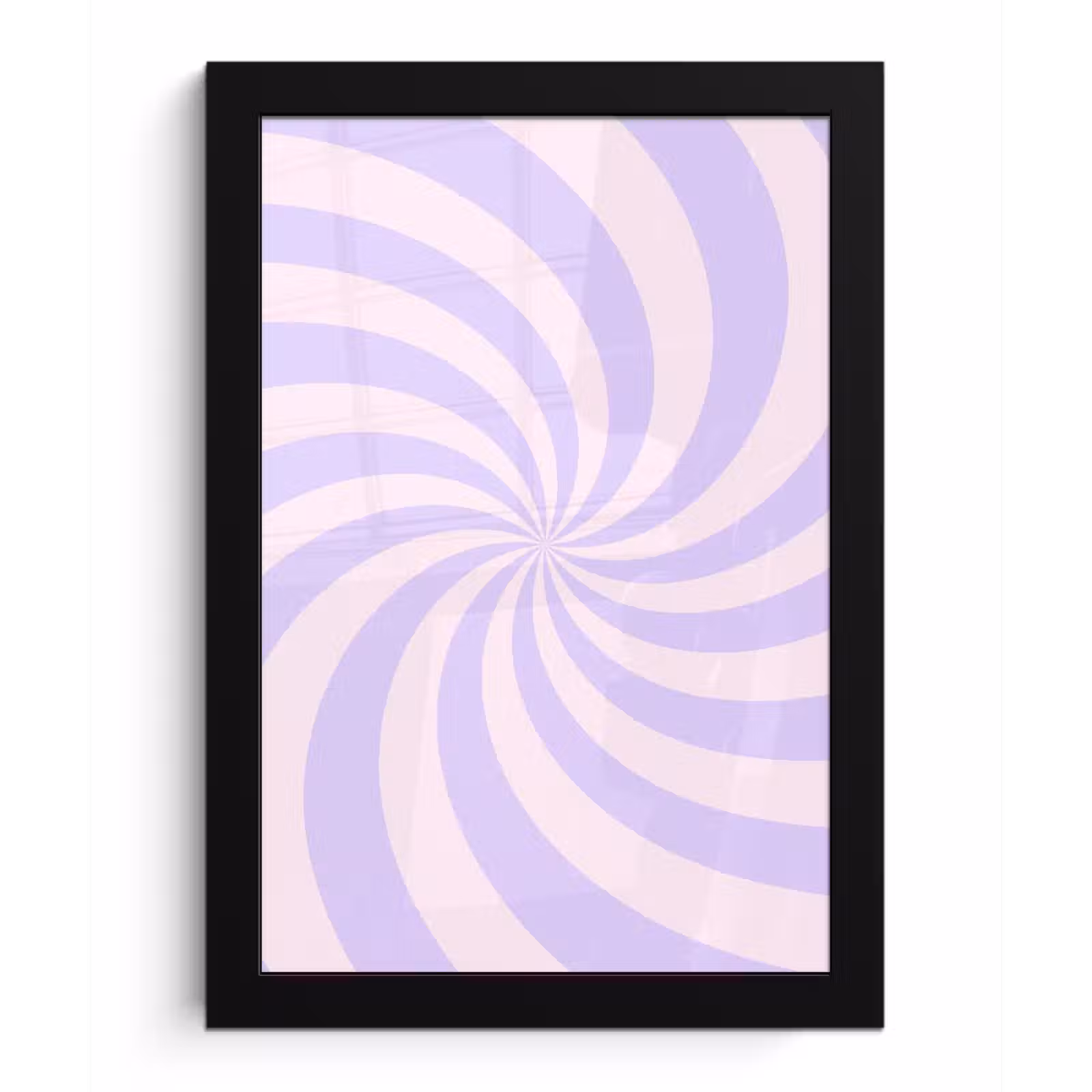 Framed Prints - Pattern - Spiral - Abstract - Modern - Purple-Pink — 1