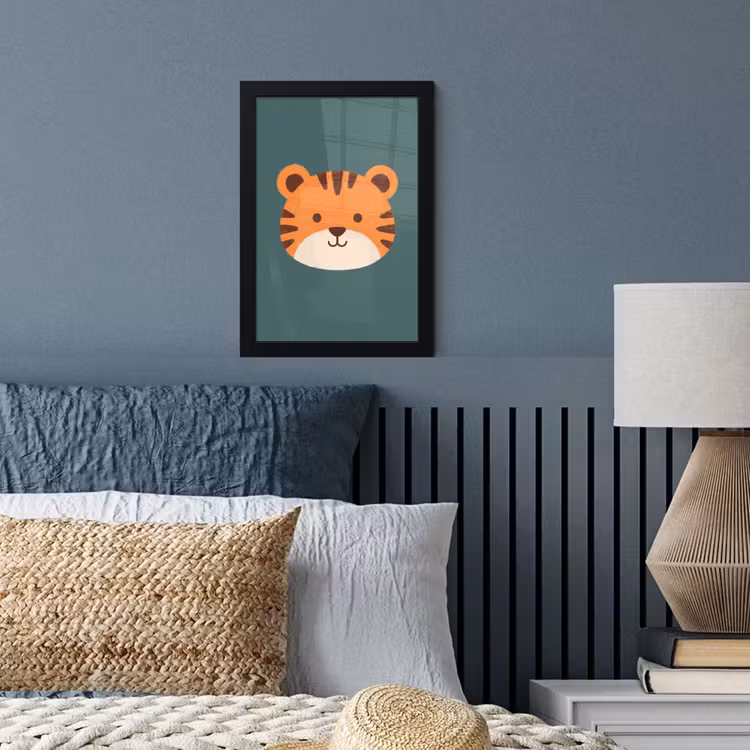 Framed Prints - Animals - Head - Orange - Illustration - Modern — 3