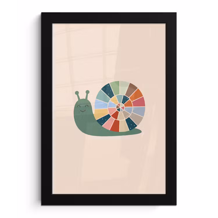 Framed Prints - Animals - Snail - Colorful - Illustration — 1