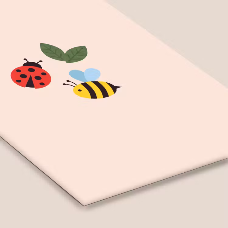 Framed Prints - Insect - Leaf - Nature - Playful - Illustration — 6
