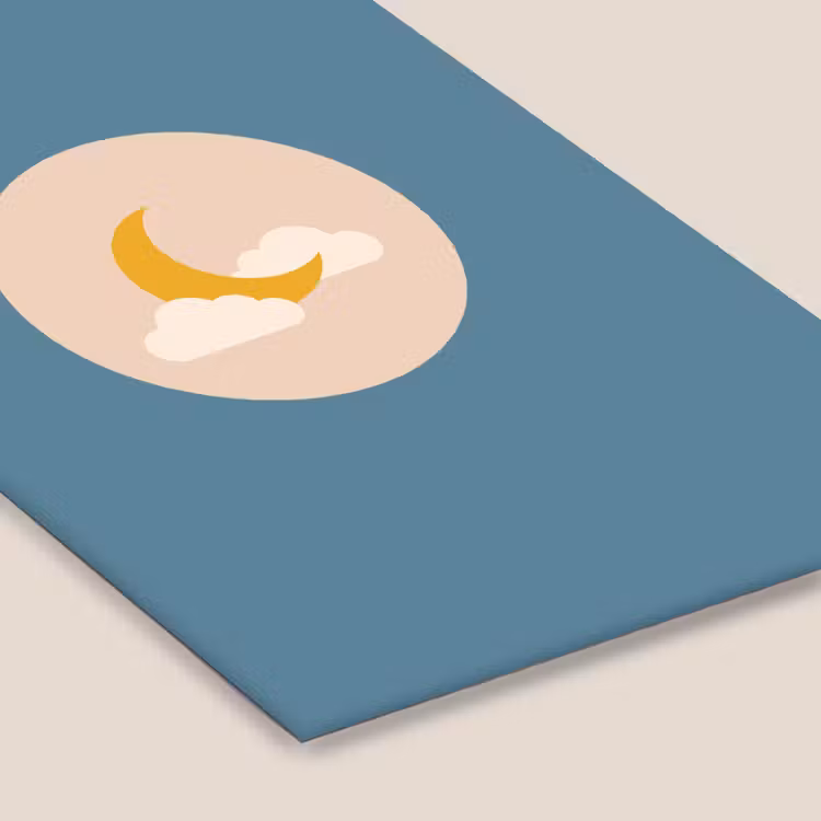 Framed Prints - Moon - Clouds - Nature - Abstract - Yellow — 6