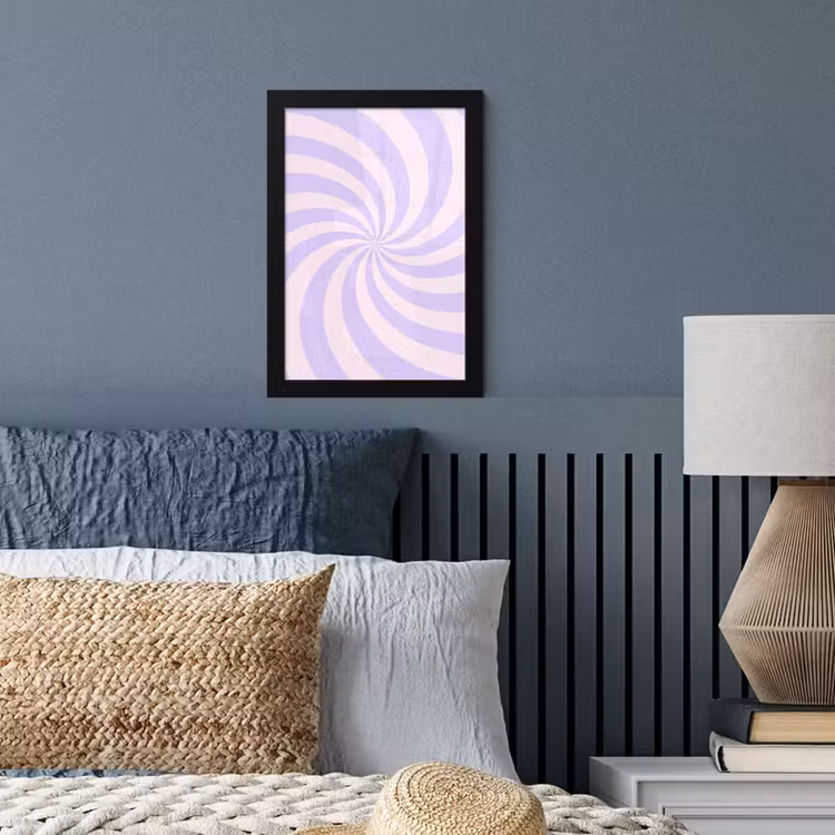 Framed Prints - Pattern - Spiral - Abstract - Modern - Purple-Pink — 3