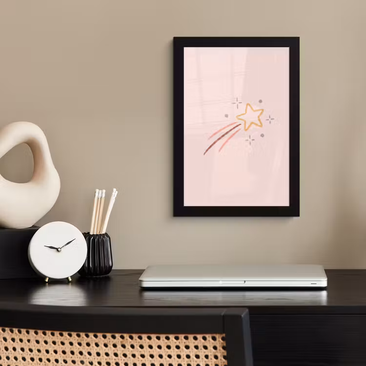 Framed Prints - Star - Falling - Illustration - Pastel — 2
