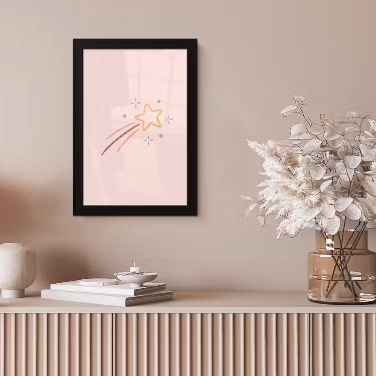 Framed Prints - Star - Falling - Illustration - Pastel — 5