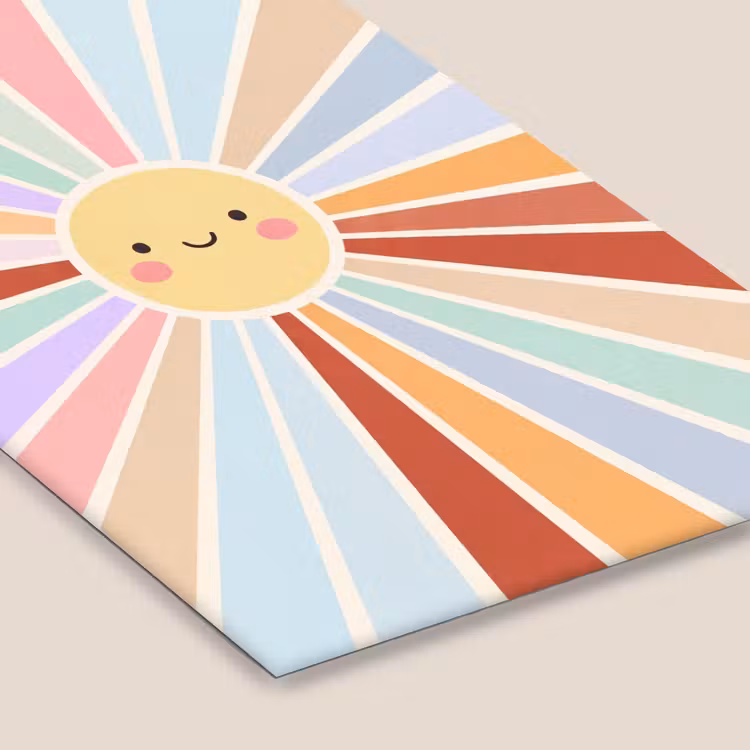 Framed Prints - Sun - Rays - Cheerful - Colorful - Abstract — 6