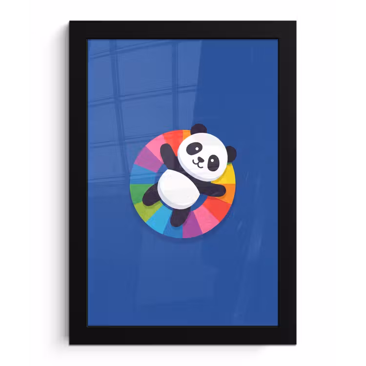Framed Prints - Animals - Cartoon - Colorful - Modern - Playful — 1