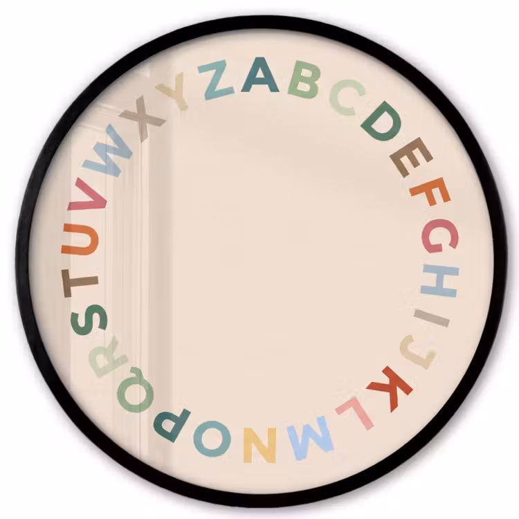 Photo Frame Round - Alphabet - Circle - Educational - Playful - Colorful — 1
