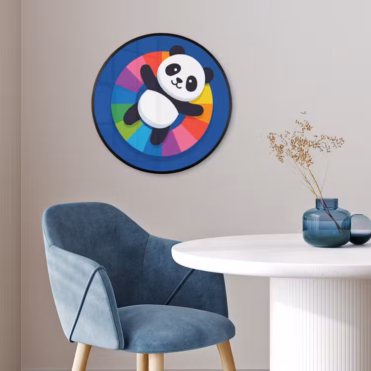 Photo Frame Round - Animals - Cartoon - Colorful - Modern - Playful — 3