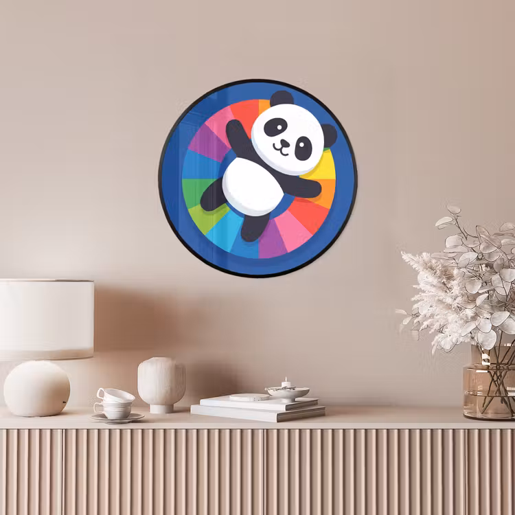 Photo Frame Round - Animals - Cartoon - Colorful - Modern - Playful — 4
