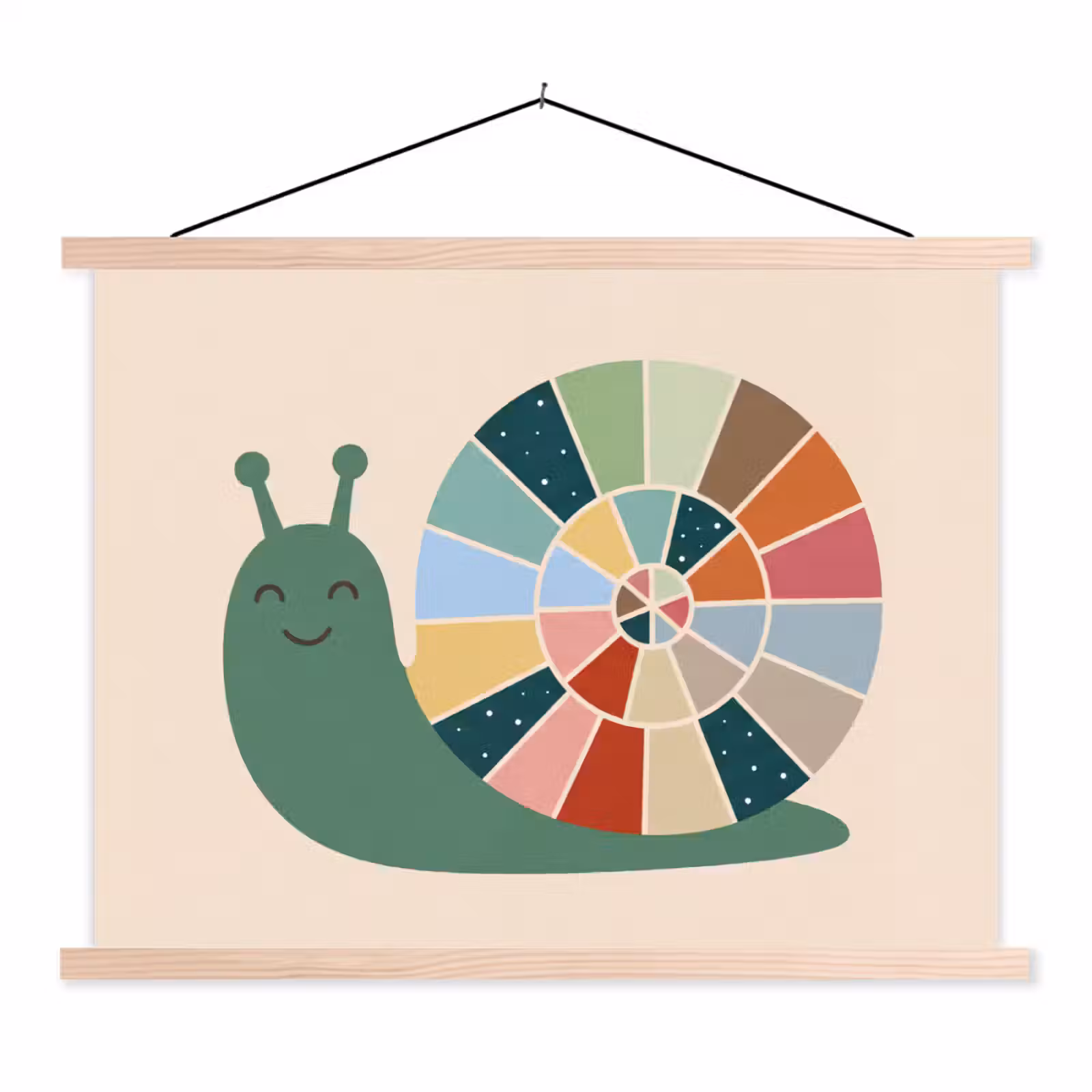 Hanging Poster - Animals - Snail - Colorful - Illustration — 1
