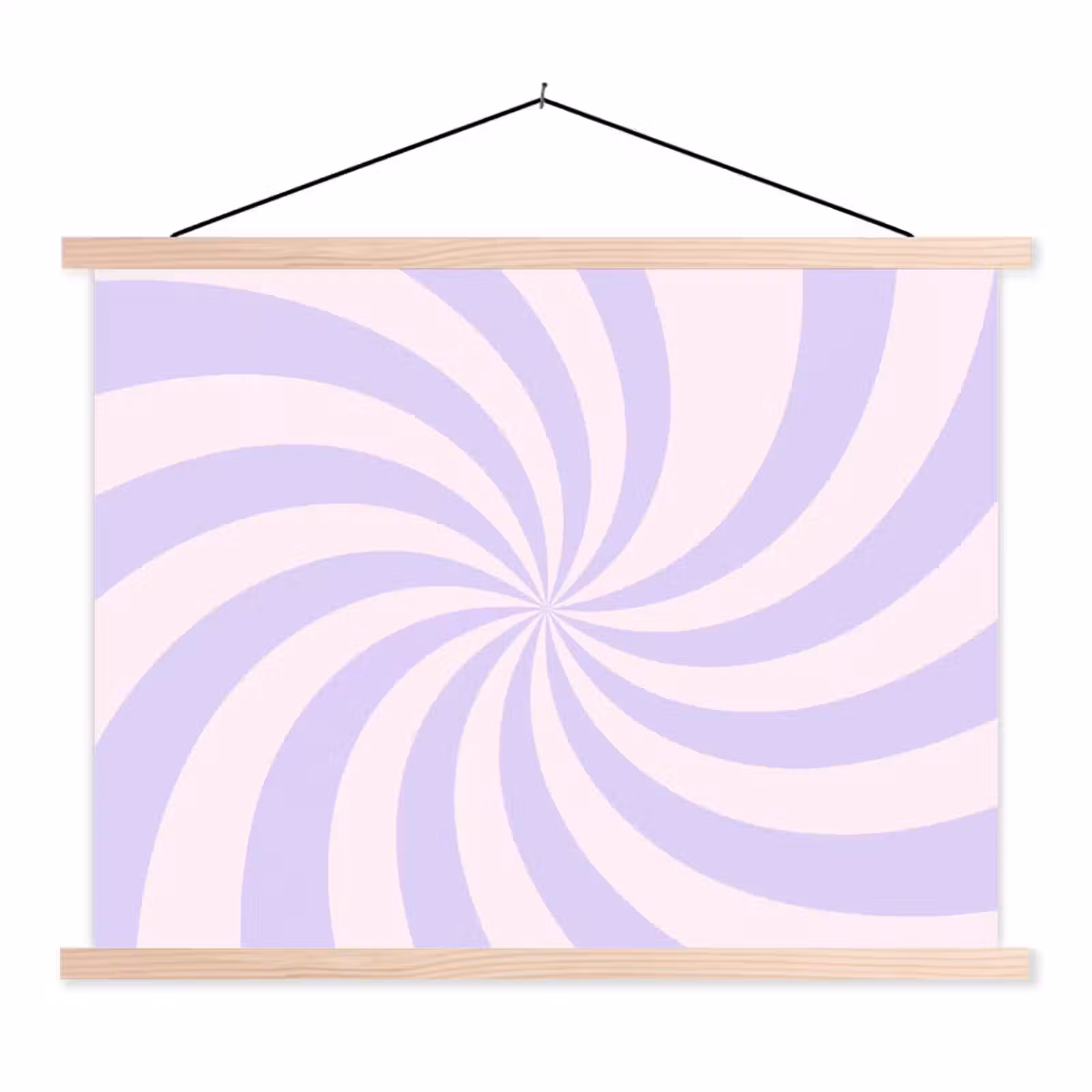 Hanging Poster - Pattern - Spiral - Abstract - Modern - Purple-Pink — 1