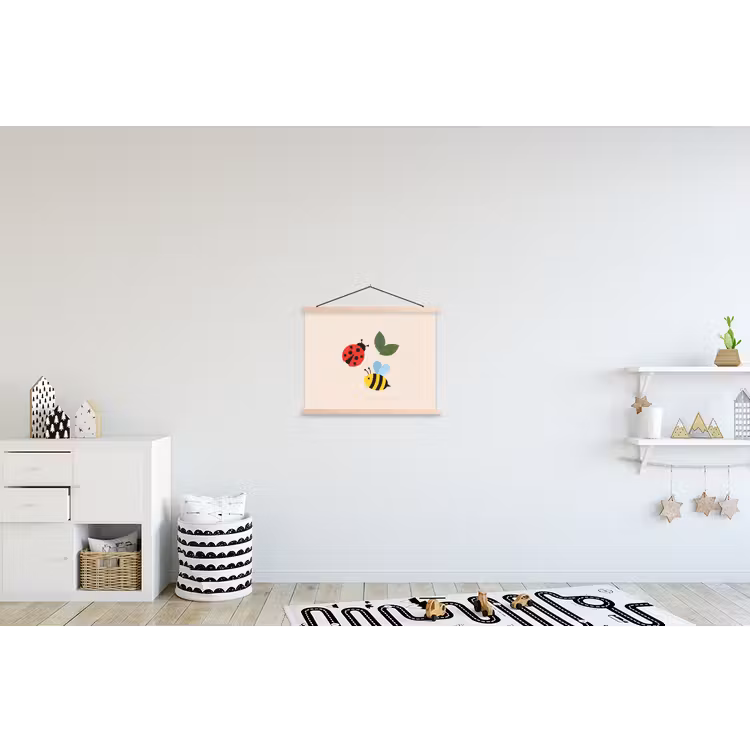 Hanging Poster - Insect - Leaf - Nature - Playful - Illustration — 3
