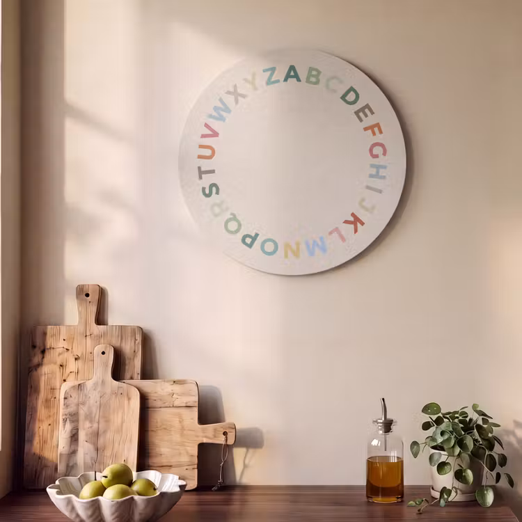 Acoustic painting round - Alphabet - Circle - Educational - Playful - Colorful — 4