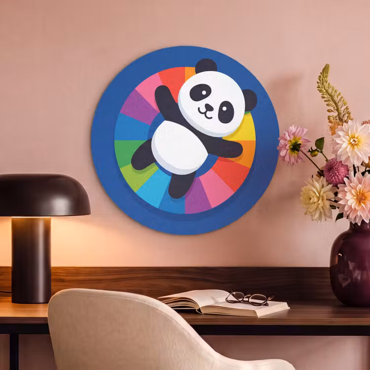 Acoustic painting round - Animals - Cartoon - Colorful - Modern - Playful — 2