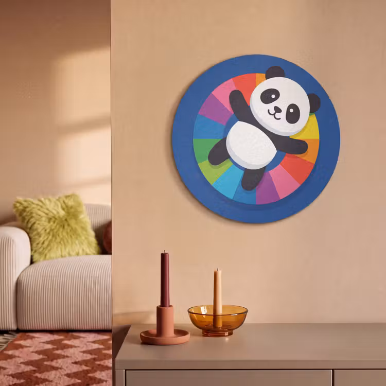 Acoustic painting round - Animals - Cartoon - Colorful - Modern - Playful — 3
