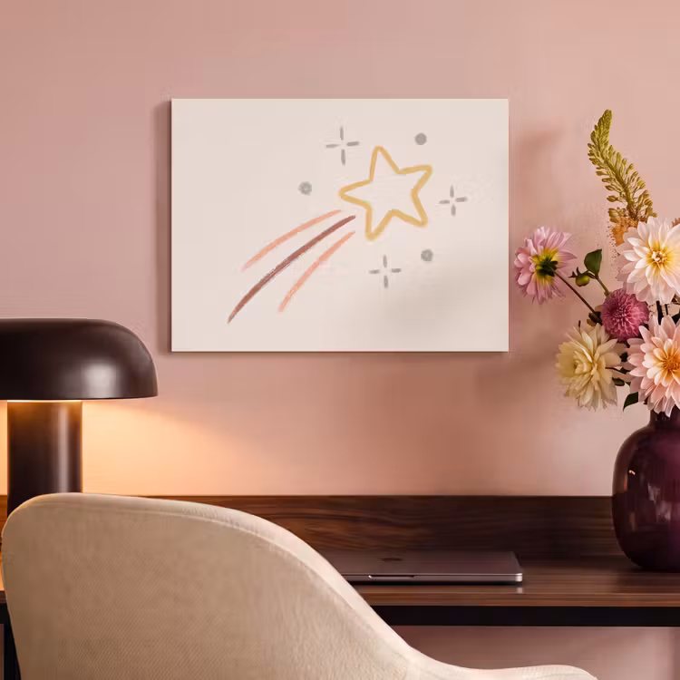 Acoustic Panel - Star - Falling - Illustration - Pastel — 4