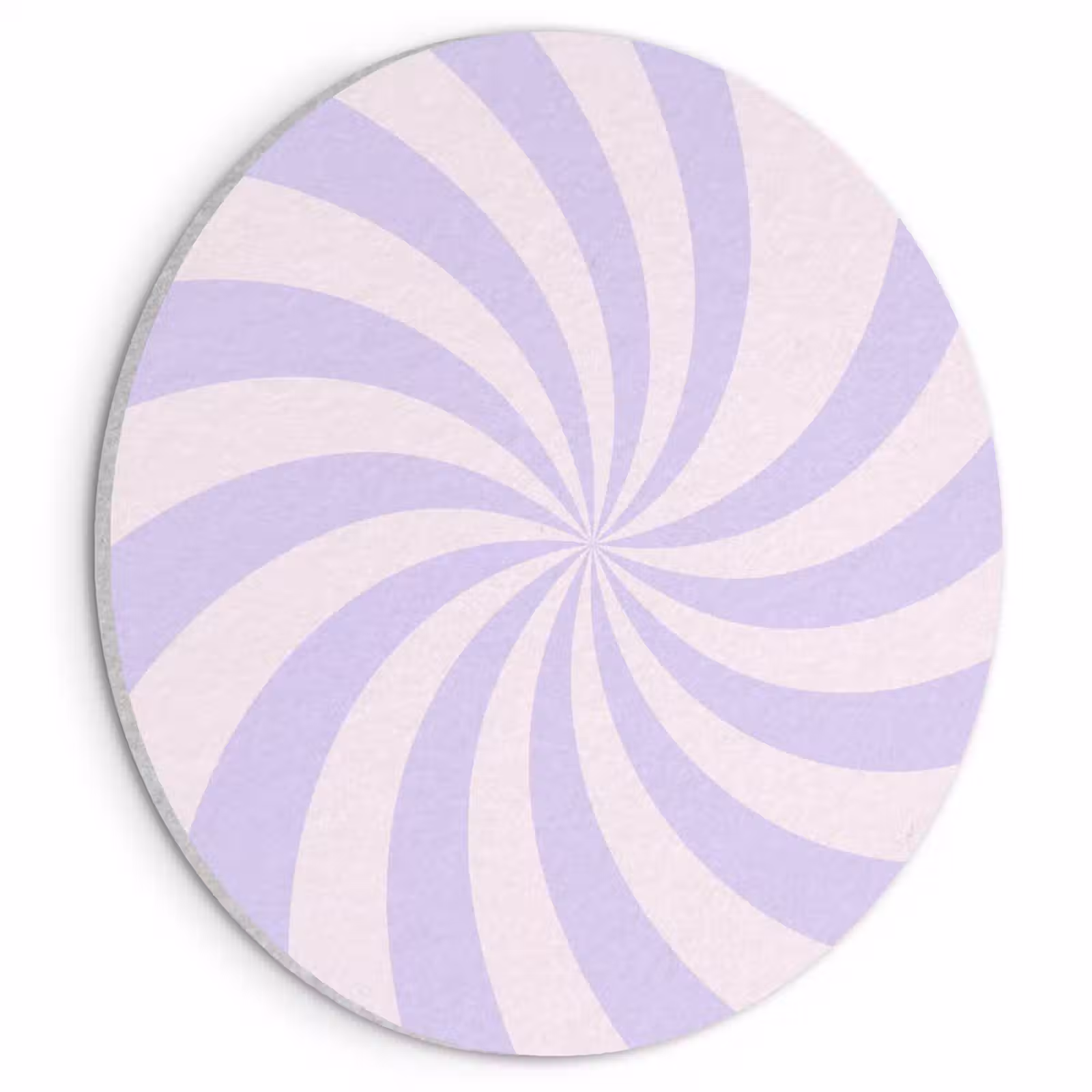 Acoustic painting round - Pattern - Spiral - Abstract - Modern - Purple-Pink — 1
