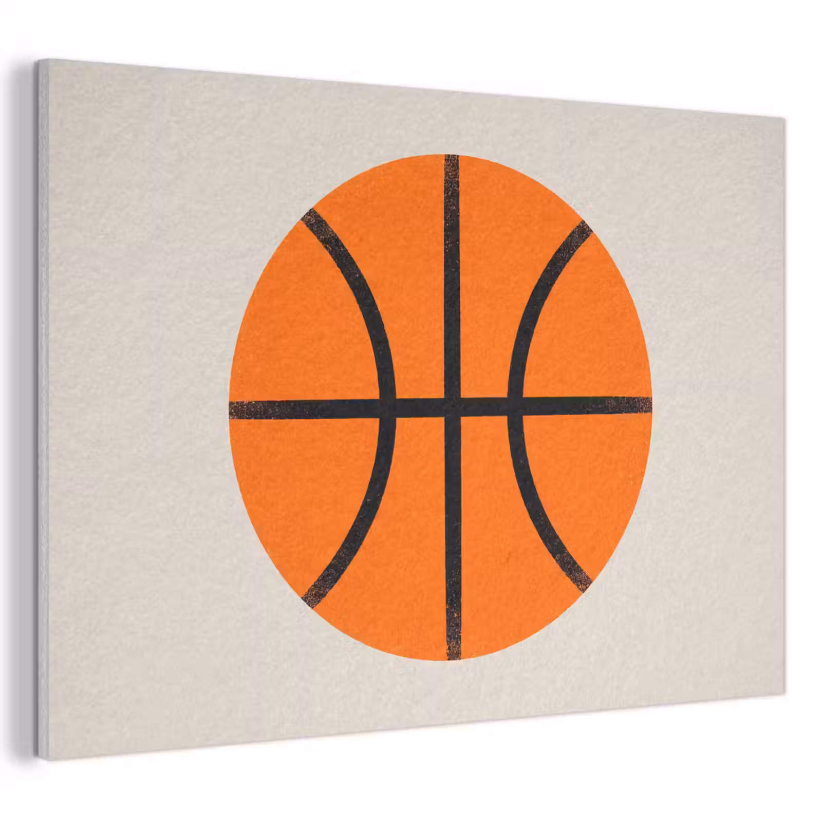 Acoustic Panel - Basketball - Ball - Sports - Illustration - Orange — 1