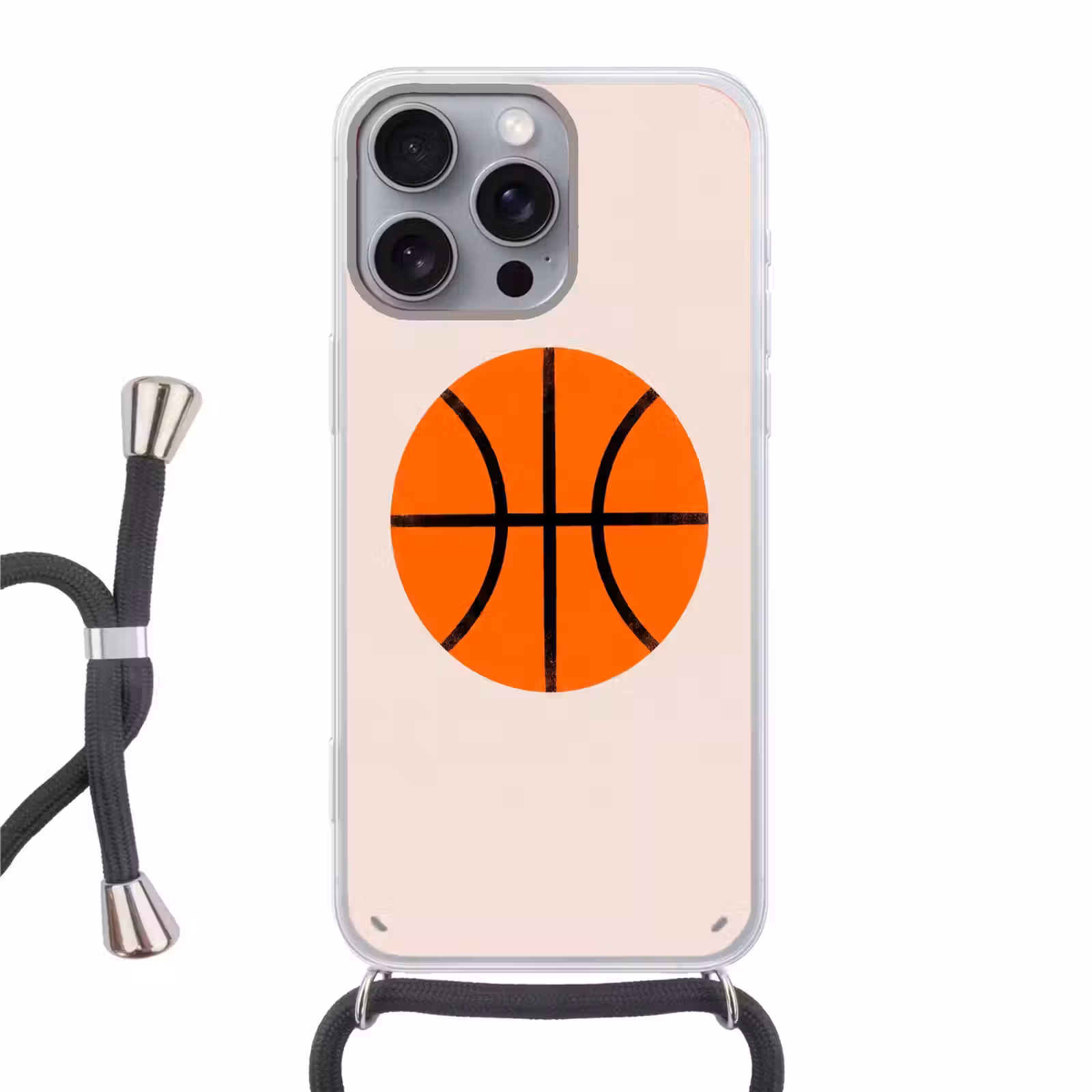 Phone case crossbody - Basketball - Ball - Sports - Illustration - Orange — 1