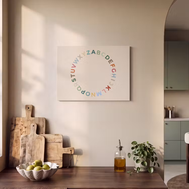 Acoustic Panel - Alphabet - Circle - Educational - Playful - Colorful — 3