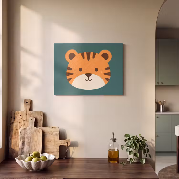 Acoustic Panel - Animals - Head - Orange - Illustration - Modern — 3