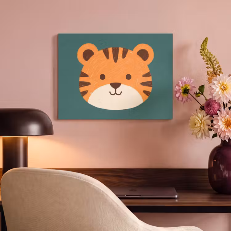 Acoustic Panel - Animals - Head - Orange - Illustration - Modern — 4