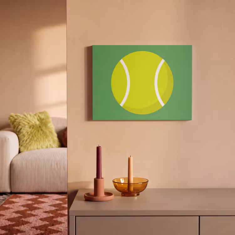 Acoustic Panel - Ball - Yellow - Sports - Green - Illustration — 2