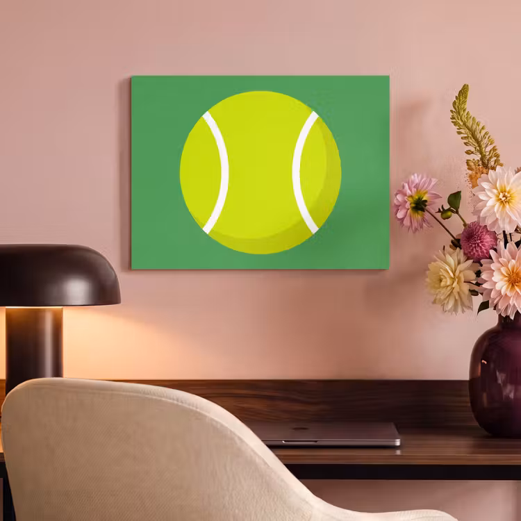 Acoustic Panel - Ball - Yellow - Sports - Green - Illustration — 4