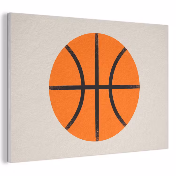 Acoustic Panel - Basketball - Ball - Sports - Illustration - Orange — 1