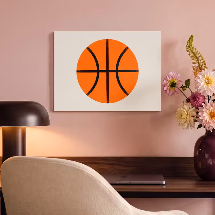 Acoustic Panel - Basketball - Ball - Sports - Illustration - Orange — 4