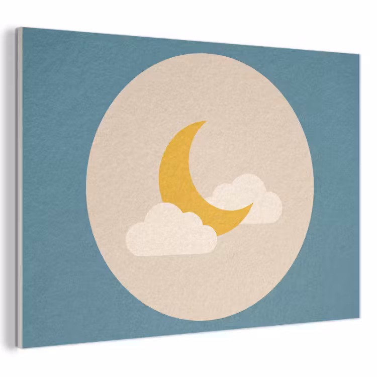 Acoustic Panel - Moon - Clouds - Nature - Abstract - Yellow — 1