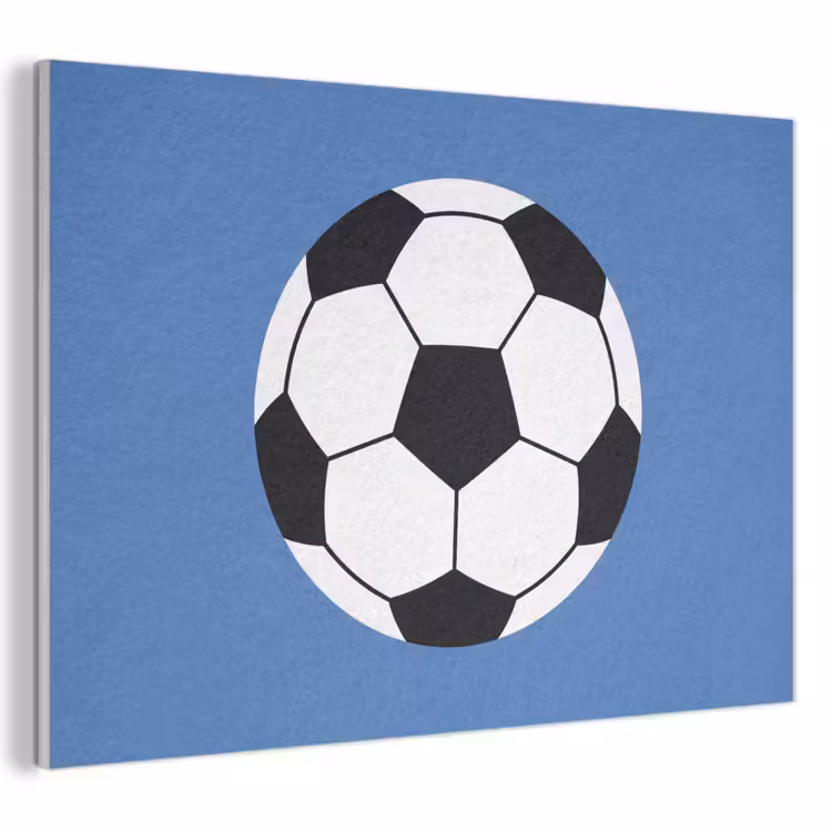 Acoustic Panel - Soccer - Black and White - Sports - Illustration - Blue — 1