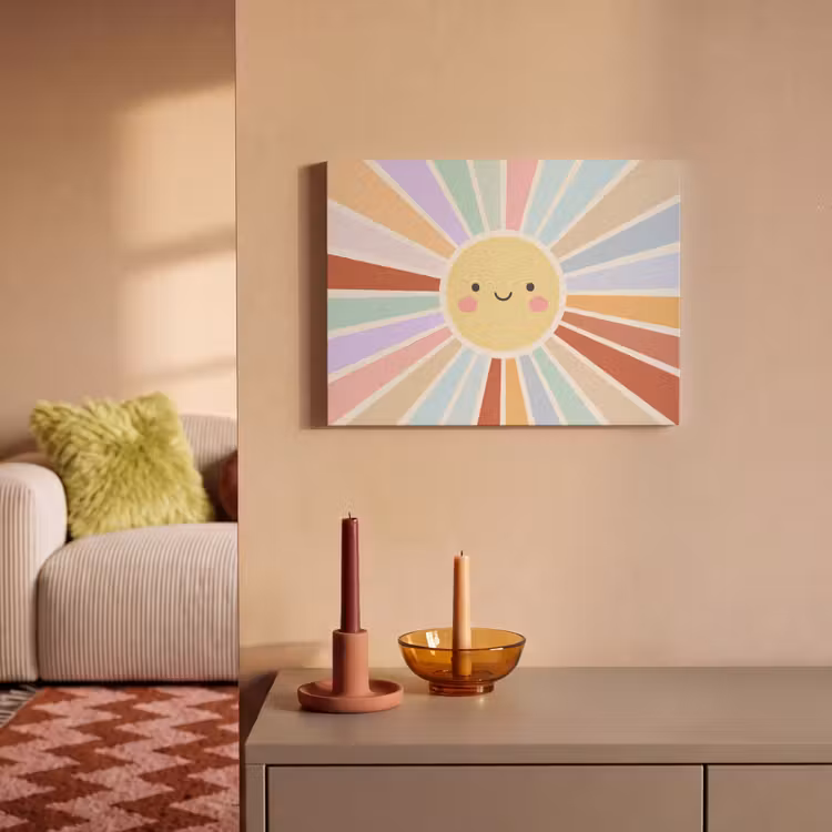 Acoustic Panel - Sun - Rays - Cheerful - Colorful - Abstract — 2