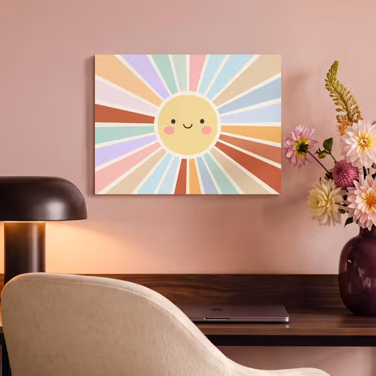 Acoustic Panel - Sun - Rays - Cheerful - Colorful - Abstract — 4