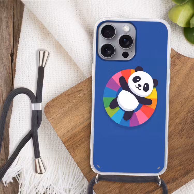 Phone case crossbody - Animals - Cartoon - Colorful - Modern - Playful — 3
