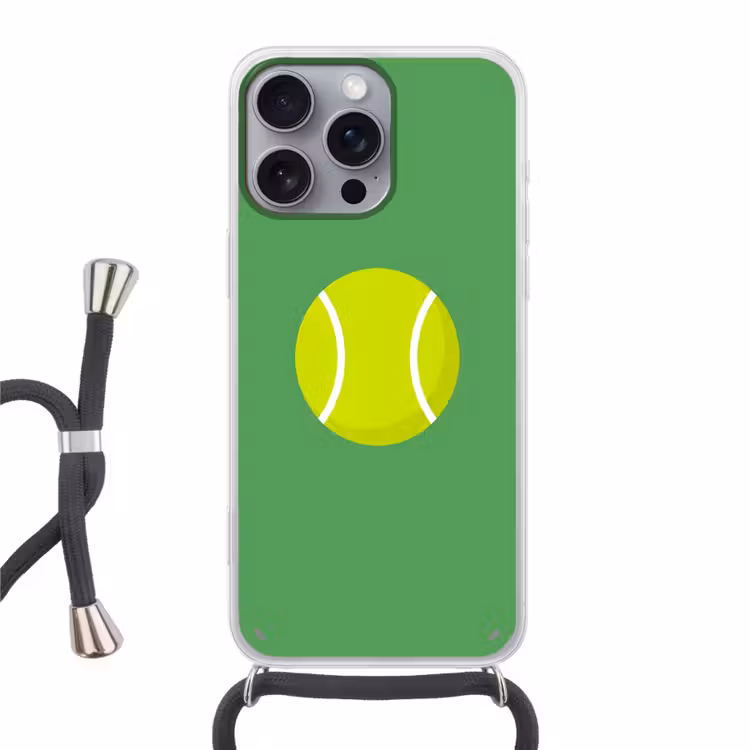 Phone case crossbody - Ball - Yellow - Sports - Green - Illustration — 1