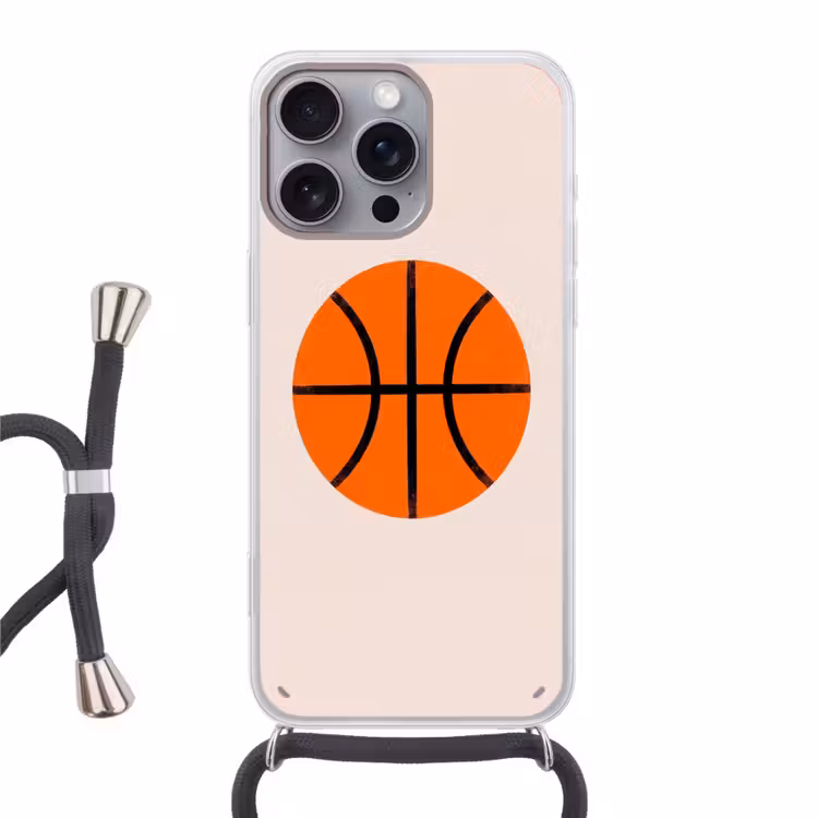 Phone case crossbody - Basketball - Ball - Sports - Illustration - Orange — 1