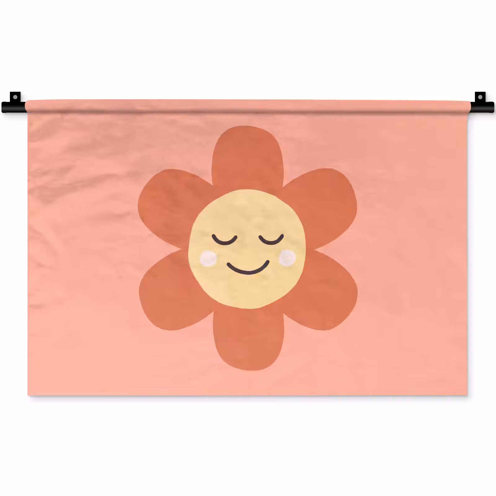 Wall Hanging - Flowers - Cartoon - Child - Pink — 1