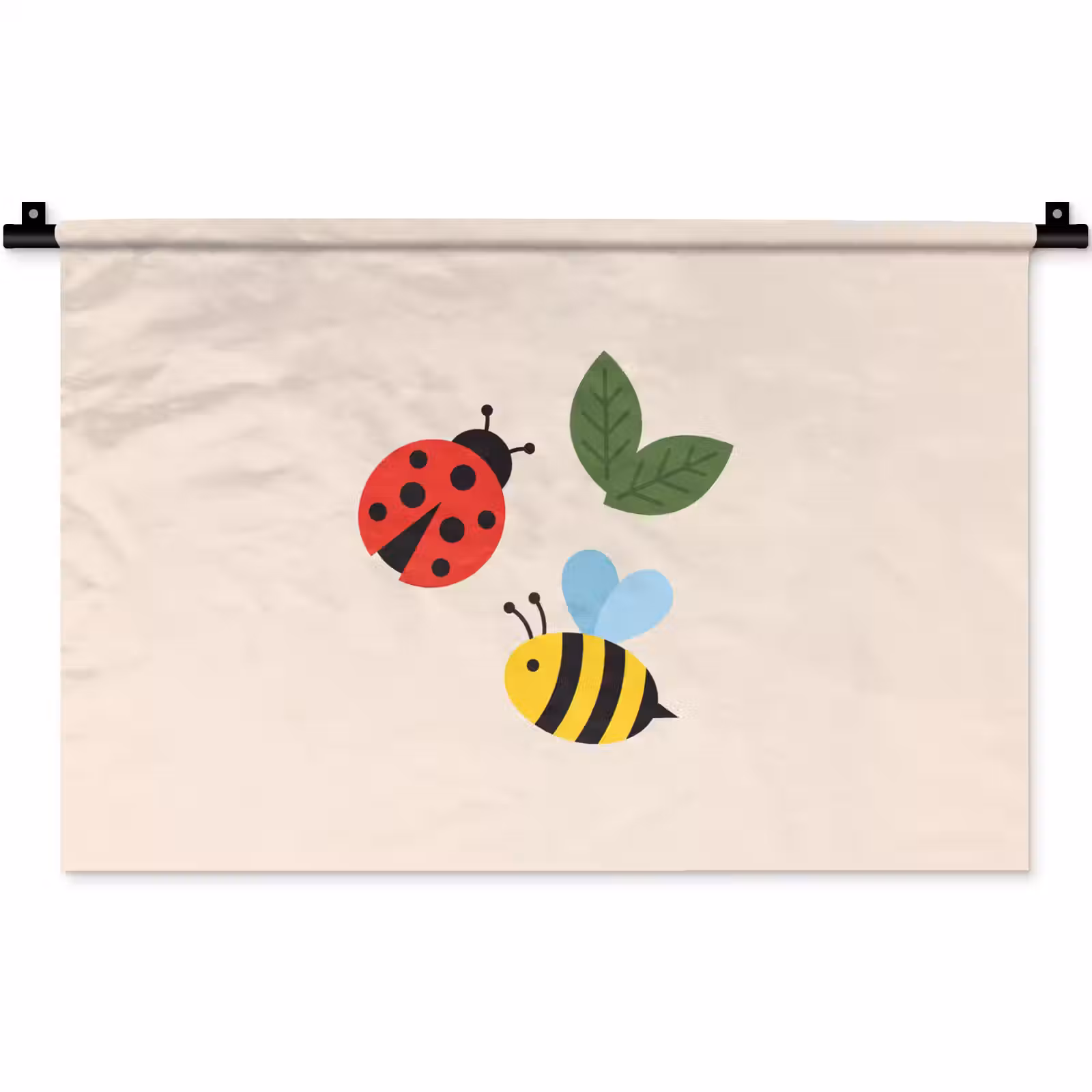 Wall Hanging - Insect - Leaf - Nature - Playful - Illustration — 1