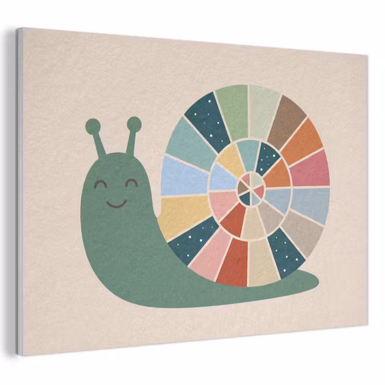 Acoustic Panel - Animals - Snail - Colorful - Illustration — 1