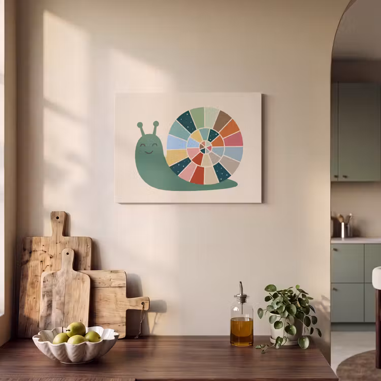 Acoustic Panel - Animals - Snail - Colorful - Illustration — 3
