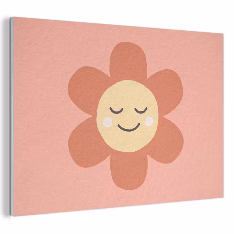Acoustic Panel - Flowers - Cartoon - Child - Pink — 1